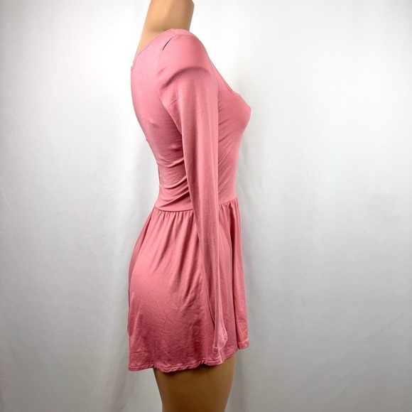 Urban Outfitters XS Savannah Knit Long Sleeve Romper Pink Ballet Barbie Fairy - Picture 3 of 14